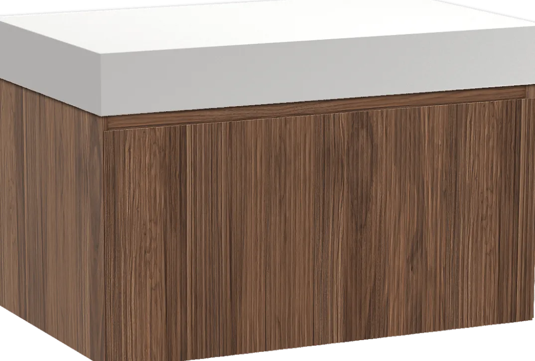 Balmani Fila by Mitra badkamermeubel met Dominus wastafelblad voor waskom(men)