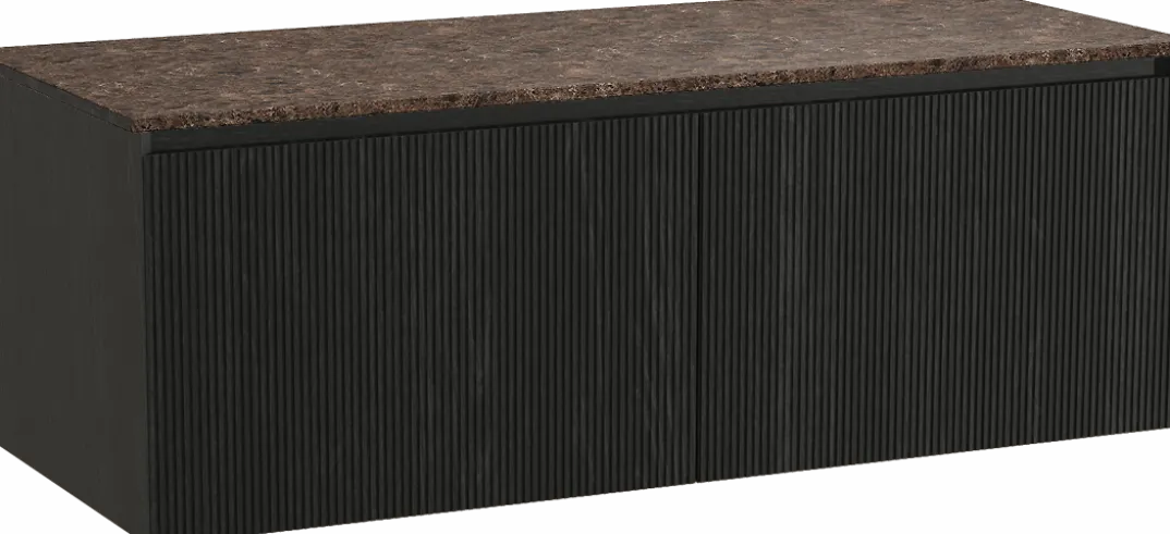 Balmani Fila by Mitra badkamermeubel met Stretto wastafelblad voor waskom(men)