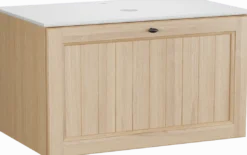 Balmani Lemon badkamermeubel met Facetta wastafelblad voor waskom(men)