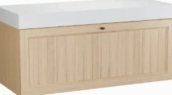 Balmani Lemon badkamermeubel met Dominus wastafelblad voor waskom(men)