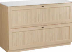 Balmani Lemon badkamermeubel met Stretto wastafelblad voor waskom(men)