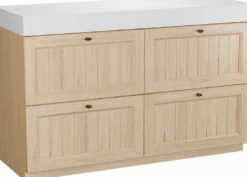 Balmani Lemon badkamermeubel met Dominus wastafelblad voor waskom(men)