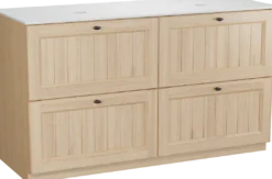 Balmani Lemon badkamermeubel met Facetta wastafelblad voor waskom(men)