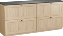 Balmani Lemon badkamermeubel met Stretto wastafelblad voor waskom(men)