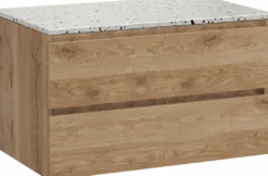 Balmani Lucida badkamermeubel met Stretto wastafelblad voor waskom(men)