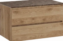 Balmani Lucida badkamermeubel met Stretto wastafelblad voor waskom(men)