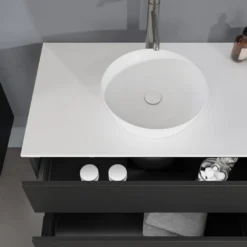 Balmani Lucida badkamermeubel met Stretto wastafelblad voor waskom(men)