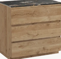 Balmani Lucida badkamermeubel met Stretto wastafelblad voor waskom(men)