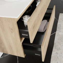 Balmani Lucida badkamermeubel met Stretto wastafelblad voor waskom(men)