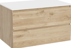 Balmani Lucida badkamermeubel met Stretto wastafelblad voor waskom(men)
