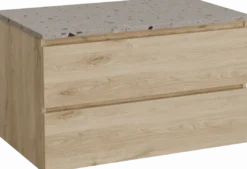 Balmani Lucida badkamermeubel met Stretto wastafelblad voor waskom(men)