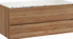 Balmani Lucida badkamermeubel met Stretto wastafelblad voor waskom(men)