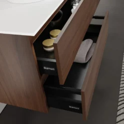 Balmani Lucida badkamermeubel met Stretto wastafelblad voor waskom(men)