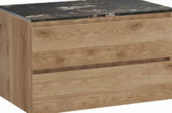 Balmani Lucida badkamermeubel met Stretto wastafelblad voor waskom(men)