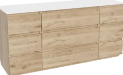 Balmani Lucida badkamermeubel met Stretto wastafelblad voor waskom(men)