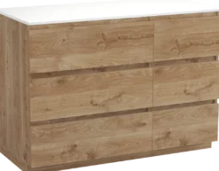 Balmani Lucida badkamermeubel met Stretto wastafelblad voor waskom(men)