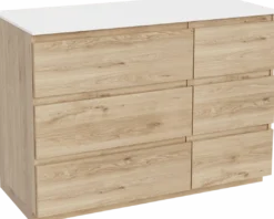 Balmani Lucida badkamermeubel met Stretto wastafelblad voor waskom(men)