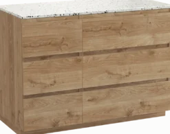 Balmani Lucida badkamermeubel met Stretto wastafelblad voor waskom(men)