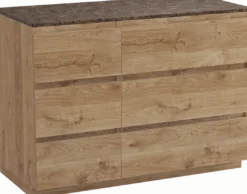 Balmani Lucida badkamermeubel met Stretto wastafelblad voor waskom(men)