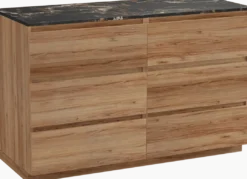 Balmani Lucida badkamermeubel met Stretto wastafelblad voor waskom(men)