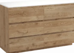 Balmani Lucida badkamermeubel met Stretto wastafelblad voor waskom(men)