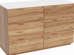 Balmani Lucida badkamermeubel met Stretto wastafelblad voor waskom(men)