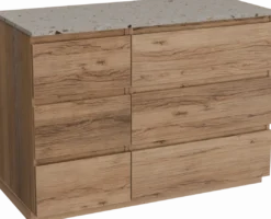 Balmani Lucida badkamermeubel met Stretto wastafelblad voor waskom(men)