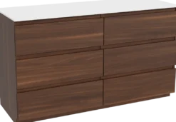 Balmani Lucida badkamermeubel met Stretto wastafelblad voor waskom(men)