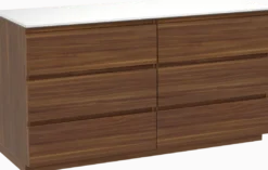 Balmani Lucida badkamermeubel met Stretto wastafelblad voor waskom(men)