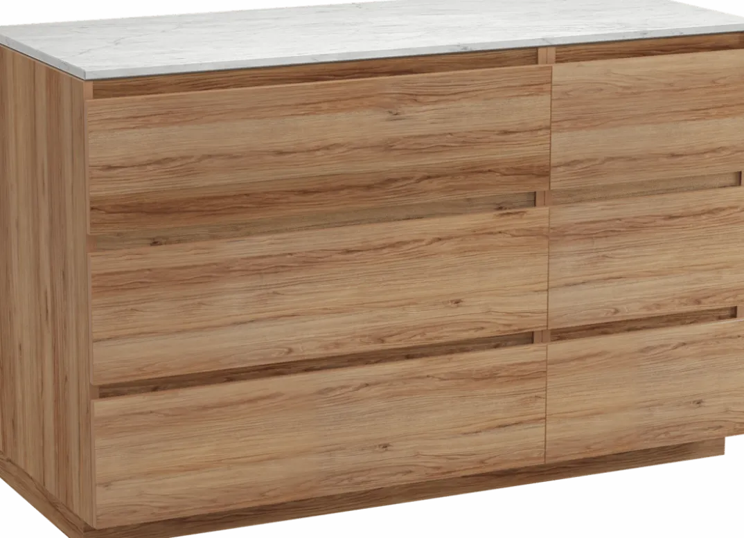 Balmani Lucida badkamermeubel met Stretto wastafelblad voor waskom(men)