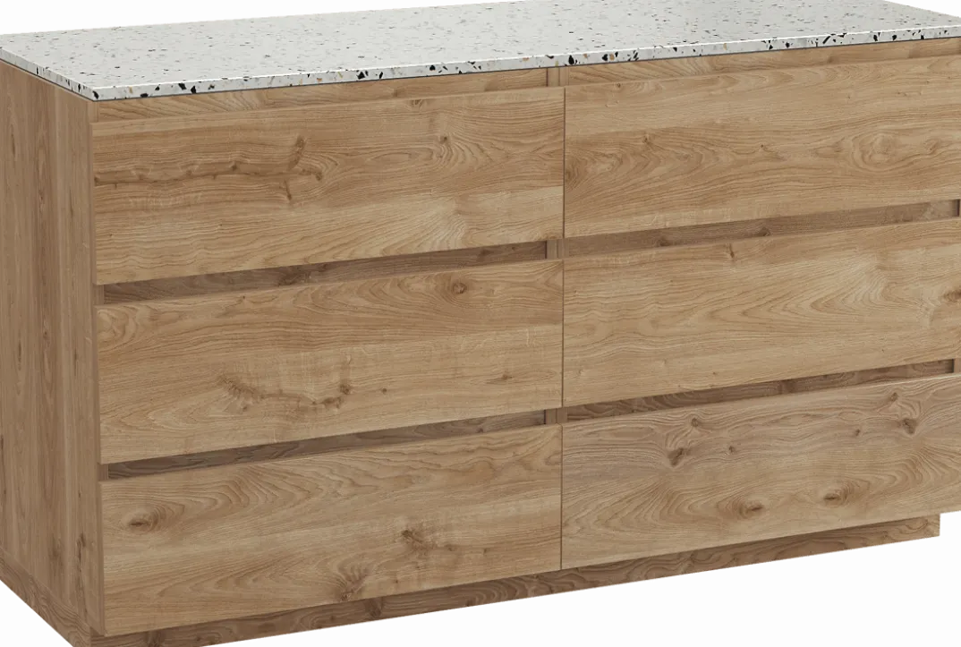 Balmani Lucida badkamermeubel met Stretto wastafelblad voor waskom(men)