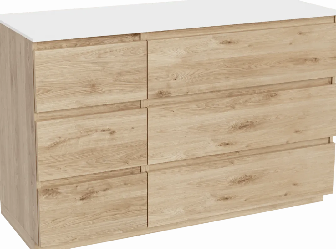 Balmani Lucida badkamermeubel met Stretto wastafelblad voor waskom(men)