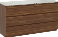 Balmani Lucida badkamermeubel met Stretto wastafelblad voor waskom(men)