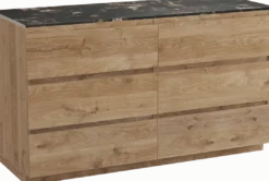 Balmani Lucida badkamermeubel met Stretto wastafelblad voor waskom(men)