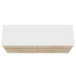 Balmani Lucida badkamermeubel met Stretto wastafelblad voor waskom(men)