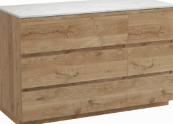 Balmani Lucida badkamermeubel met Stretto wastafelblad voor waskom(men)