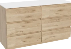 Balmani Lucida badkamermeubel met Stretto wastafelblad voor waskom(men)