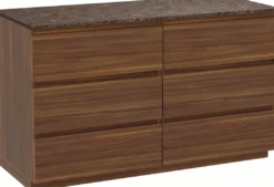 Balmani Lucida badkamermeubel met Stretto wastafelblad voor waskom(men)