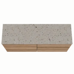 Balmani Lucida badkamermeubel met Stretto wastafelblad voor waskom(men)