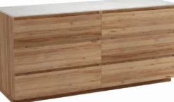 Balmani Lucida badkamermeubel met Stretto wastafelblad voor waskom(men)
