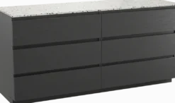 Balmani Lucida badkamermeubel met Stretto wastafelblad voor waskom(men)