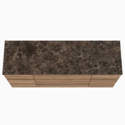 Balmani Lucida badkamermeubel met Stretto wastafelblad voor waskom(men)