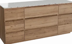 Balmani Lucida badkamermeubel met Stretto wastafelblad voor waskom(men)