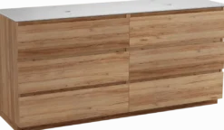Balmani Lucida badkamermeubel met Facetta wastafelblad voor waskom(men)