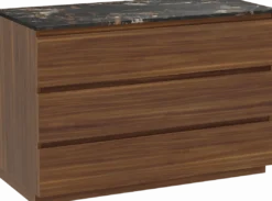 Balmani Lucida badkamermeubel met Stretto wastafelblad voor waskom(men)