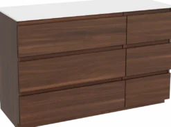 Balmani Lucida badkamermeubel met Stretto wastafelblad voor waskom(men)