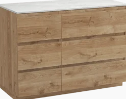 Balmani Lucida badkamermeubel met Stretto wastafelblad voor waskom(men)