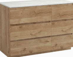 Balmani Lucida badkamermeubel met Stretto wastafelblad voor waskom(men)