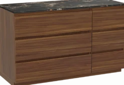 Balmani Lucida badkamermeubel met Stretto wastafelblad voor waskom(men)