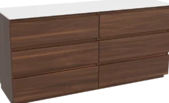Balmani Lucida badkamermeubel met Stretto wastafelblad voor waskom(men)